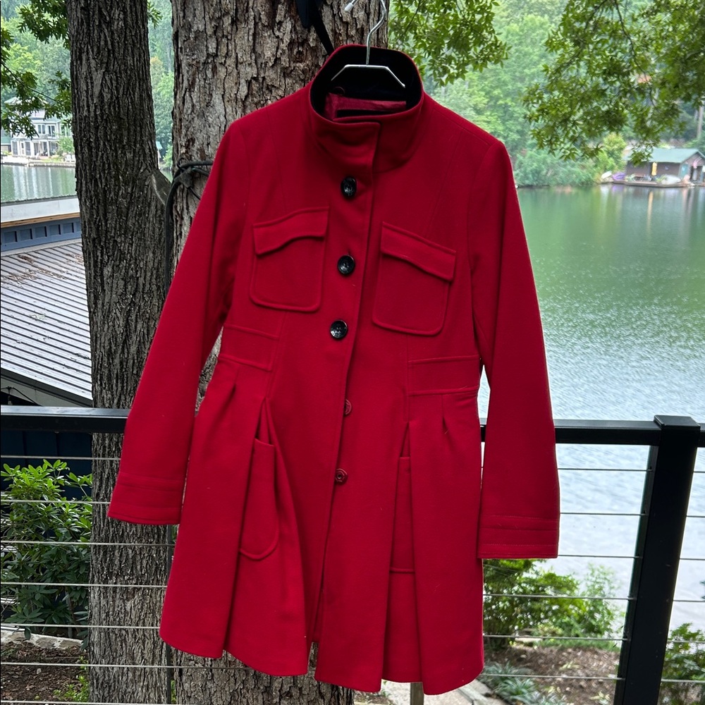Laundry by Design Red Pea Coat